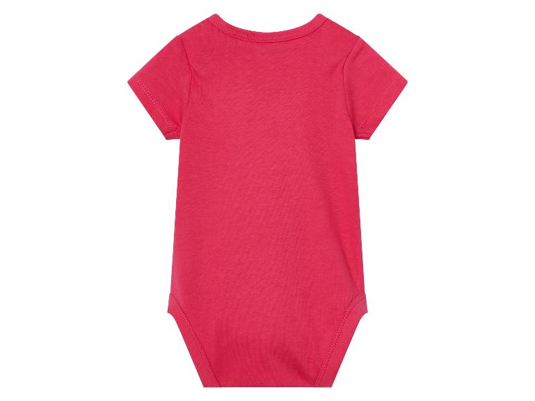 Body rose pour bébé, vue arrière.