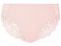 Culotte rose pâle avec dentelle.