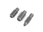 Trois brosses rondes pour coiffer les cheveux.