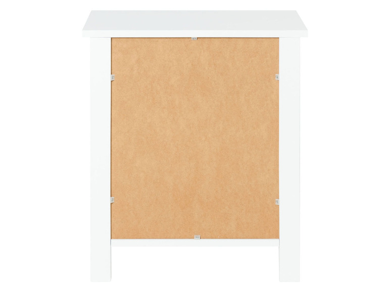 Aller en mode plein écran : LIVARNO home Table de nuit Stockholm avec tiroir, 56 x 40 x 65,6 cm, blanche - Image 4