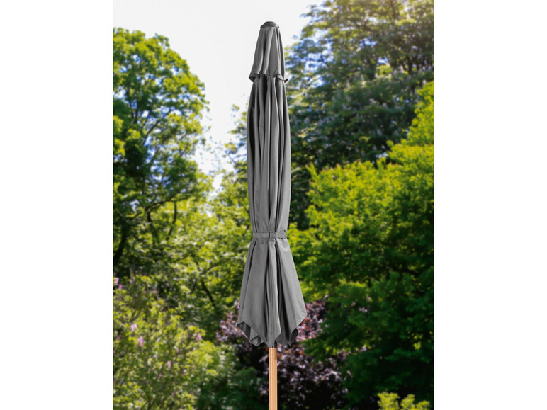 Aller en mode plein écran : LIVARNO home Parasol à manivelle en aluminium, 3 m, anthracite - Image 4