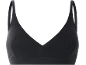 Soutien-gorge noir à fines bretelles pour femme