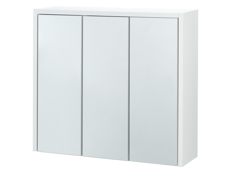 Aller en mode plein écran : LIVARNO home Armoire de toilette miroir, 65 x 60 x 17 cm, blanc - Image 3