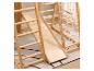 Aire de jeux en bois pour enfants avec toboggan et filet d'escalade