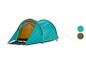Une tente Coleman bleue pour le camping.