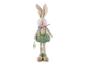 Un lapin en peluche avec une étiquette 'Happy Easter'
