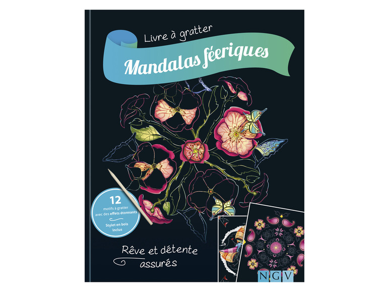 Aller en mode plein écran : Livre de dessins à gratter, 12 motifs - Image 7