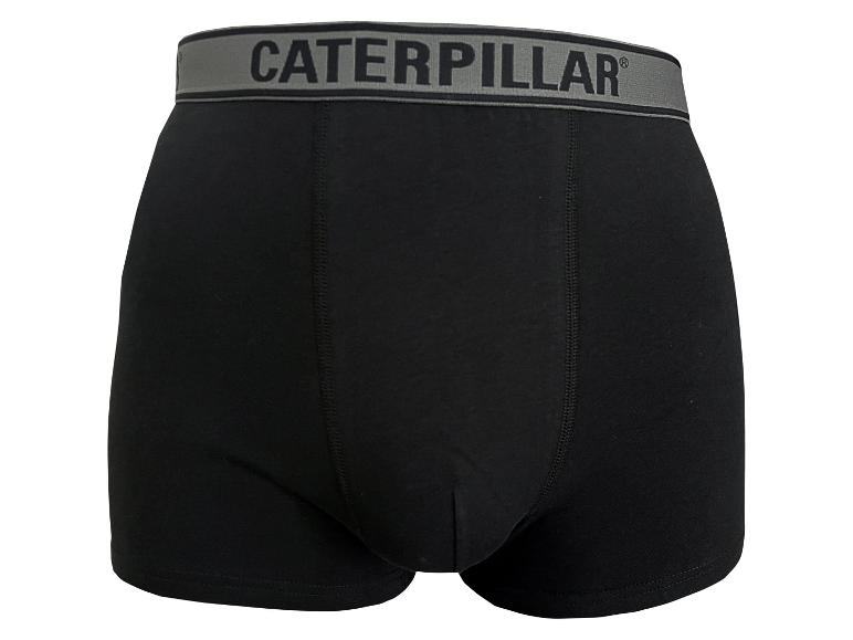 Boxers noirs Caterpillar avec une bande élastique grise.