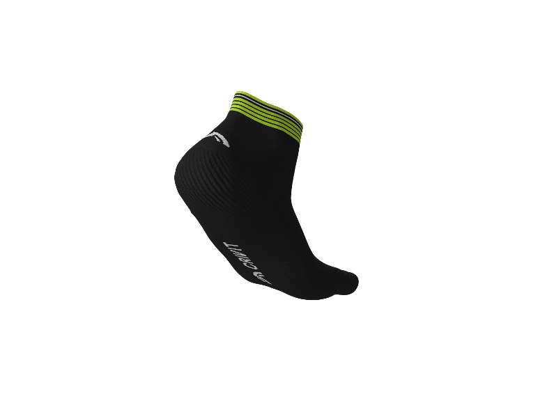 Lot De 2 Chaussettes Mavic – Vert – Route – Logo Noir Et Jaune – Taille Unique