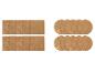 Disques de paillage en fibre de coco rectangulaires et ronds pour plantes.