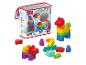 Sac de construction Mega Bloks avec des briques colorées.