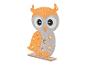 Lampe décorative en forme de hibou en feutre.