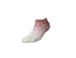Chaussette courte femme à rayures roses et blanches
