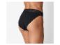 Culotte noire en coton avec dentelle.