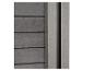 Panneaux muraux en bois composite gris avec des fentes noires