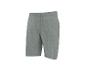 Short gris pour homme avec taille élastique et cordon de serrage, vue de face.