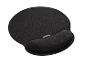 Un tapis de souris noir avec un support pour le poignet de Silvercrest.