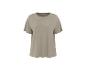 T-shirt simple marron clair à manches courtes