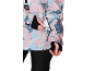 Veste de ski femme à motif abstrait avec poche sur la manche.