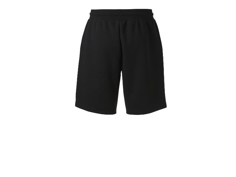 Short de sport noir avec taille élastique.
