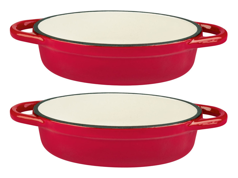 Aller en mode plein écran : Lot de 2 mini-plats à four en fonte, 14,5 x 10 cm - Image 24