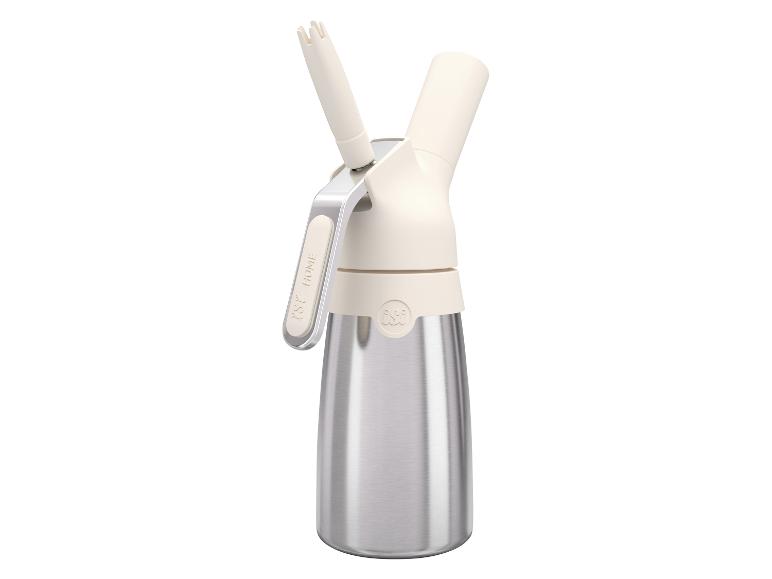 Distributeur de crème fouettée en acier inoxydable avec détails crème