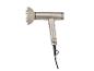 Un sèche-cheveux Silvercrest doré avec un embout brosse.