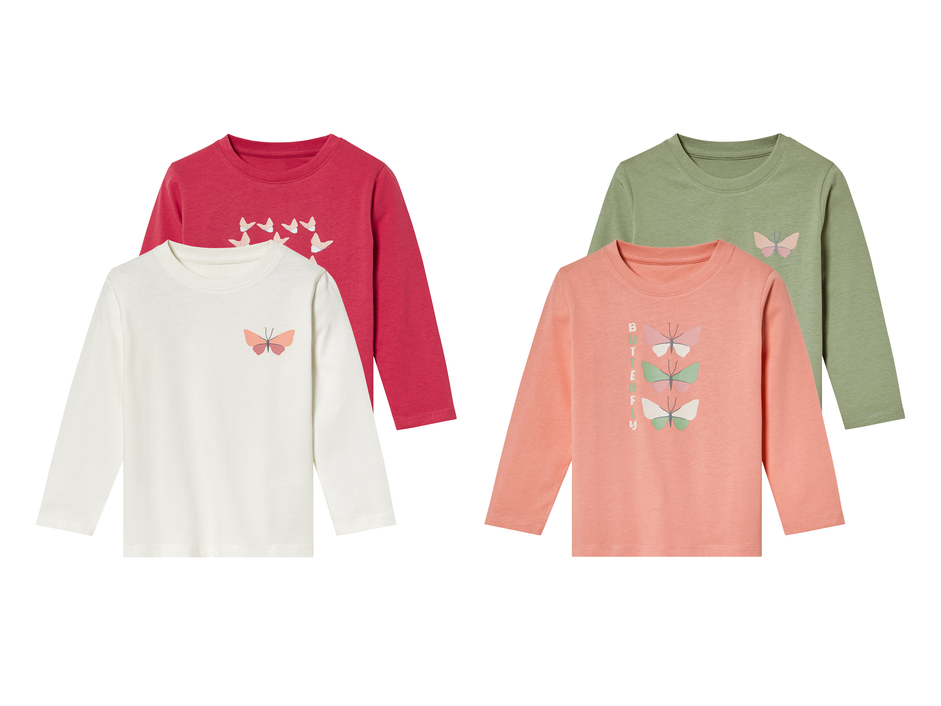 lupilu® T-shirts à manches longues petite fille