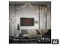 Suspension LED BRILONER et autres luminaires de la série IDA dans un salon. [image générée par l'IA]
