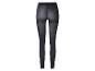 Collant noir transparent taille haute, vue de dos.