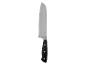 Couteau de chef SilverCrest à lame et manche noirs.