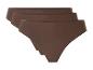 Lot de trois culottes femme marron foncé