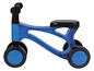 Un vélo d'équilibre bleu avec des roues LENA pour les enfants.
