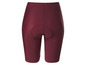 Cuissard de vélo pour femme de couleur rouge foncé.