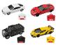 Quatre voitures télécommandées Playtive, dont une Lamborghini Veneno, un Hummer, une Corvette et une Bentley.