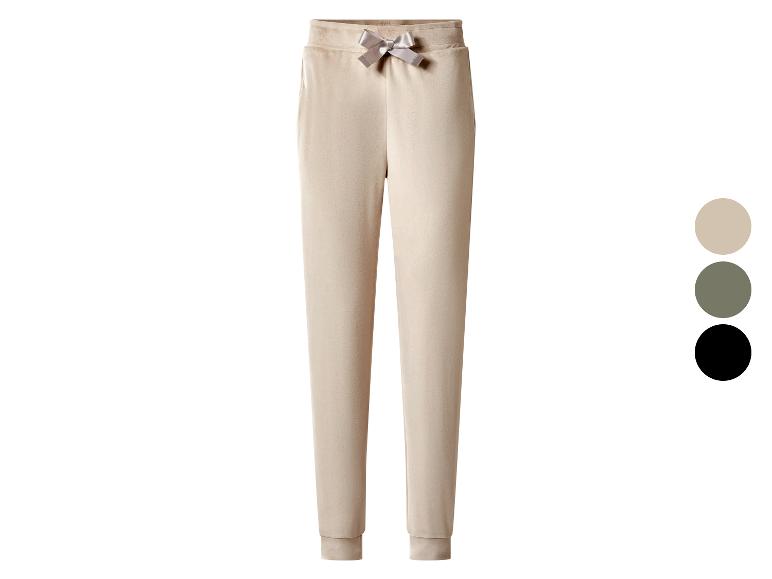 Pantalon de jogging beige avec un nœud gris, disponible en beige, vert olive et noir.