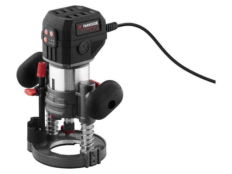 Défonceuse PARKSIDE PERFORMANCE PPMF 710 avec détails noirs et rouges