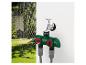 Système d'arrosage Parkside : robinet, double embout et arroseur rotatif.