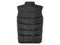 Un gilet matelassé noir sans manches.