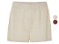 Shorts en maille beige disponibles en plusieurs couleurs.