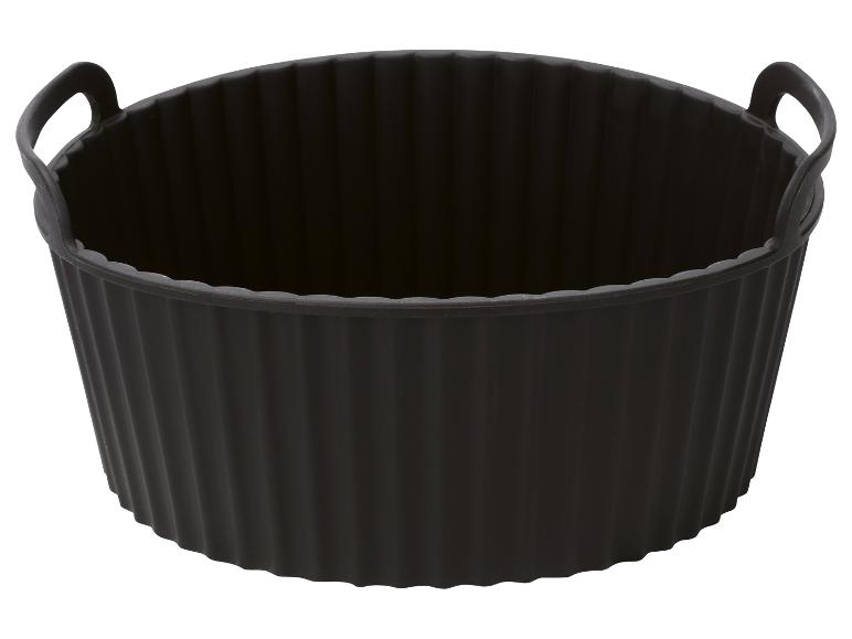 Moule en silicone noir pour friteuse à air avec poignées