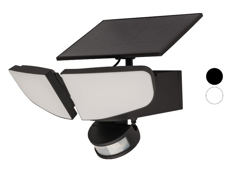 Projecteur solaire à double tête avec détecteur de mouvement.