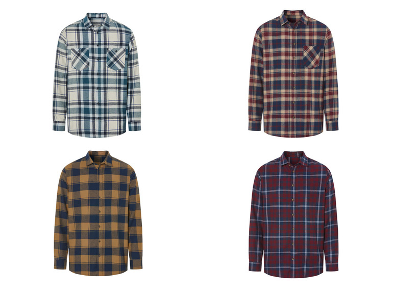 LIVERGY® Chemise en flanelle homme