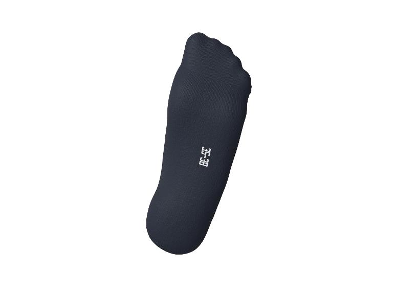 Chaussette bleu foncé avec l'indication de taille 35-38.