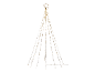 Sapin de Noël lumineux LED avec étoile, pour l'extérieur.