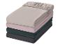 Draps-housses en jersey LIVARNO home de différentes couleurs, empilés les uns sur les autres.