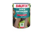 Lasure pour bois Baufix pour clôtures et jardin en brun foncé.