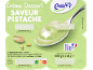 Crème dessert saveur pistache, 500g (4 x 125g), avec lait origine France.