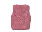 Gilet rose moelleux pour enfants, vue de dos