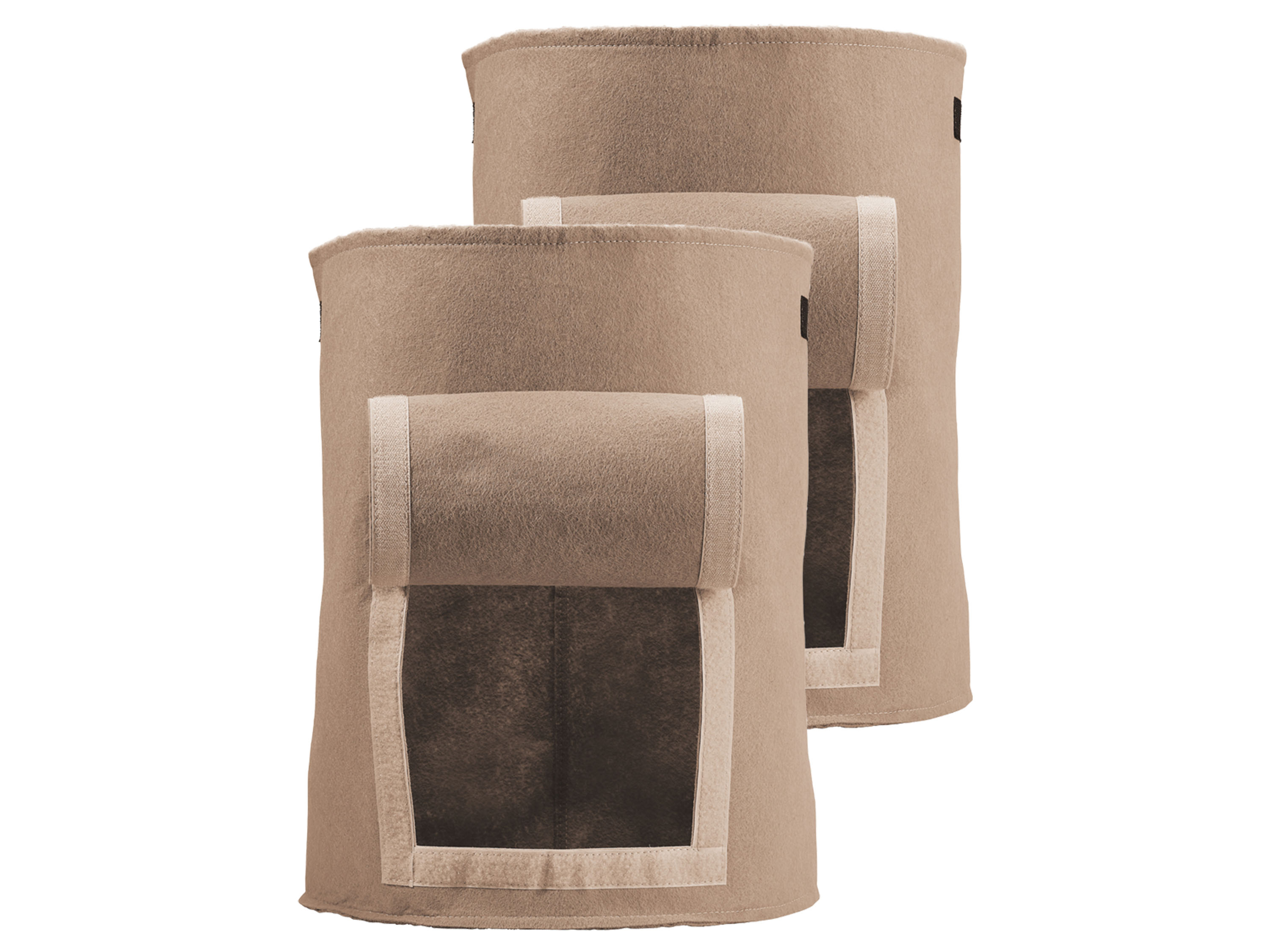 PARKSIDE® Ensemble de 2 pots à plantes en feutre (Sac de plantation de pommes de terre beige)